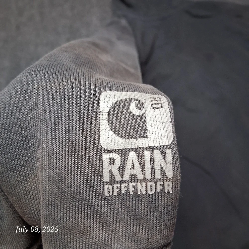 * Carhartt 100614‎ Rain Defender Sweatshirt Size 2XL Black Full Zip Heavyweight